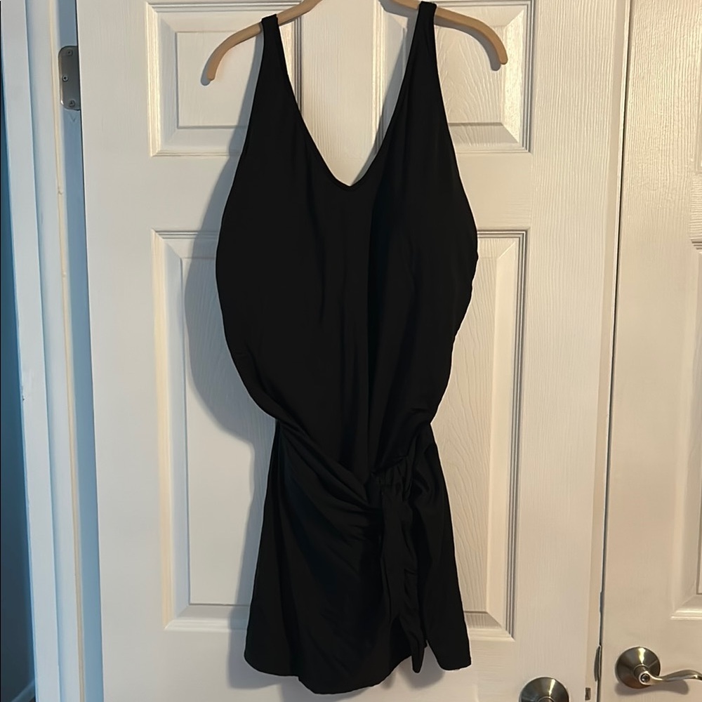 Swim Dress With Tie Waist